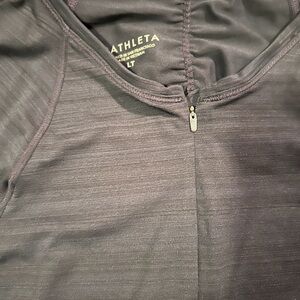 Athleta Charcoal Zip-Up Jacket